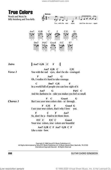 true colors chords